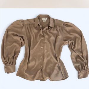 Vintage Dior Blouse with Puff Sleeves
